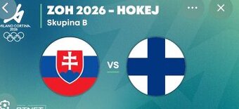 Slovensko -Fínsko lístky na  hokej olympiada