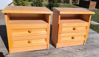 Komoda a 2 nočné stolíky z masívu