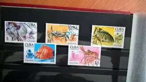 Poštové známky č.116 - Kuba - marine life