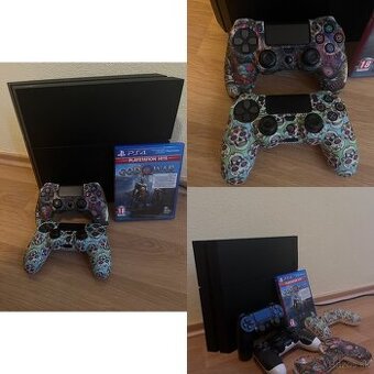 PlayStation 4 1TB + 2 originálne ovládače + hra