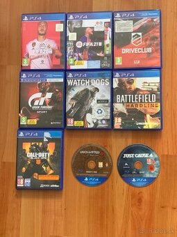 Predám hry na hernú konzolu Ps4 kompatibilné z Ps5