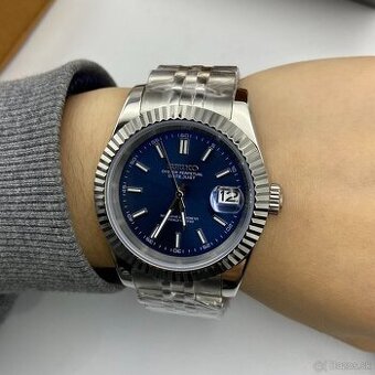 Seiko Mod Datejust Blue
