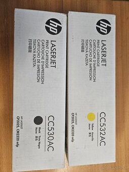 Predam tonery HP original, CC530AC a CC532AC