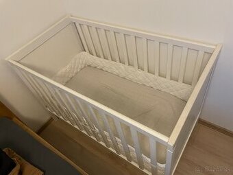 Predám detskú rastúcu postieľku Ikea Sundvik s príslušenstvo