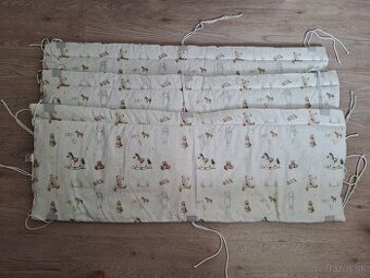 Vysoky 2x polstrovany mantinel do postielky Abbylandia