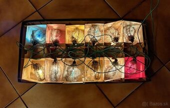 Staré vianočné svetielka Zlatokov Perla