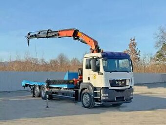 MAN TGS 26.400  Prepravník strojov 7,70 m + PALFINGER + Pil
