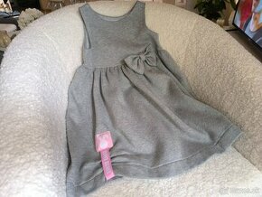 Dievčenské šaty Funny Bunny na 5-6rokov z teplakoviny