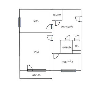 2 izbový byt, kumbál, Loggia, Jenisejská ul, Košice