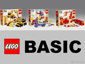 3x LEGO BASIC - 722 733 744 - LEN KRABICE