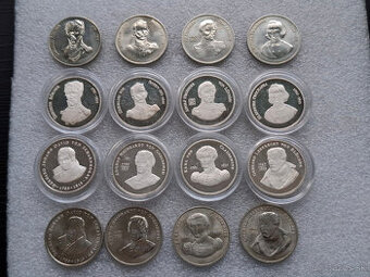 set striebornych medaili - Patrioten des Befreiungskampfes