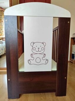 drevená detská postieľka