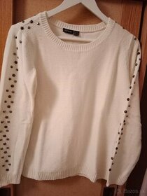 Biely pulóver s cvokmi - 1
