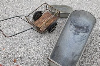 Vozík+ pozinkované vane