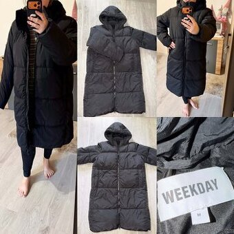weekday black damska stylova zimna oversized bunda