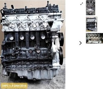 MOTOR D4FC 1.4 CRDI 2016 predám MOTOR HYUNDAI KIA MOTOR d4fc
