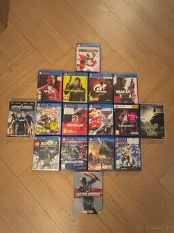 Predám hry na PS4