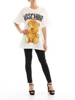 MOSCHINO BEAR ICON dlhsie, kvalitne, original tricko uni
