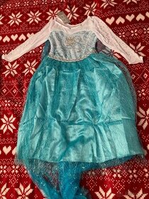 Nové šaty Frozen Elsa kostým karneval na vek 4-5 alebo 5-6 r