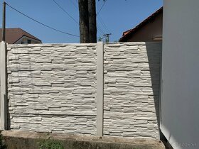 Betónové ploty, podhrabové dosky, 3D plotové dielce/panel...