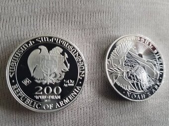 Ponúkam poluncovú Arménsku investičnú striebornú mincu