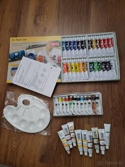 Olejové farby + paleta