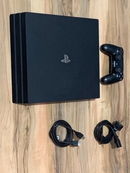 Predám hernú konzola Ps4 PRO 1TB minimálne známky používania
