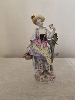 Passau žena nemecko porcelánová soška
