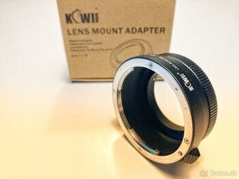 Redukcia z bajonetu Canon EF na Sony E bez čipu