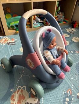 Chodítko a kočík pre bábiku Smoby