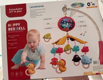 Detský hudobný mobil na posteľ Hudobný kolotoč