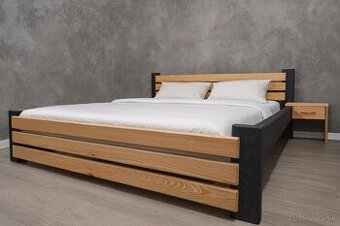 Manželská posteľ - masiv - 1