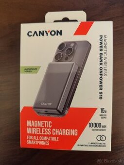 Predam uplne novu bezdrotovu powerbanku CANYON