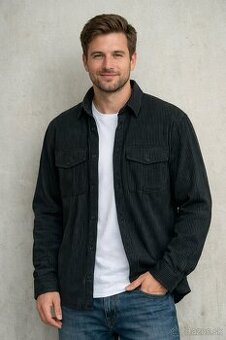 Menčestrová čierna košeľa, Zara, M