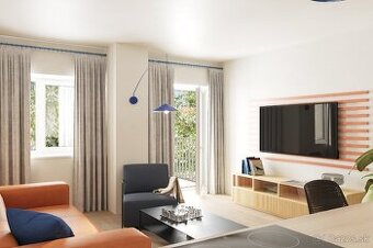 Komfortný 2-izbový apartmán s balkónom na 2. poschodí