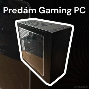 Predám herný PC – Ryzen 5 + GTX 1650, 16GB RAM