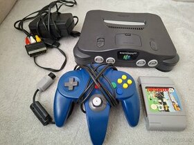 Nintendo 64 konzola N64 plus zdroj, ovládač a 1x hra. - 1