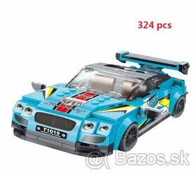 Lego stavebnica pretekarske auto (modre 324ks)