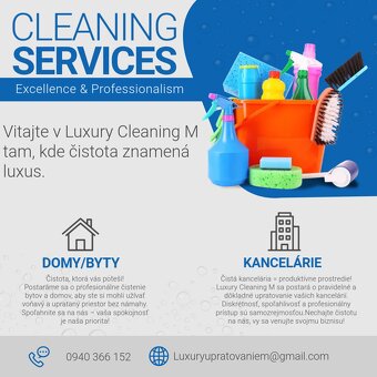 Upratovacia služba LuxuryCleaningM