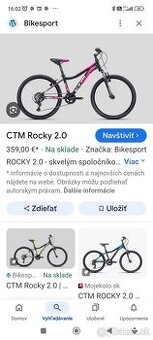 Detský bicykel CTM Rocky 2.0