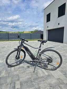 Trekingový elektrobicykel Riverside 520 E vysoký rám sivý