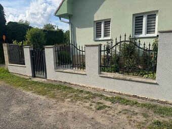 Brána, plotové dielce a bránka