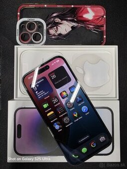 Fialový iPhone 14pro VO VELMI PEKNOM STAVE
