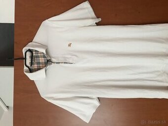 BURBERRY white pánske polotricko L/XL