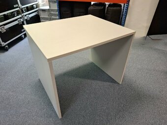 Kancelársky stôl sivý, hĺbka 80 cm