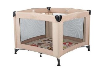 Detska hneda prenosna ohradka G-mini