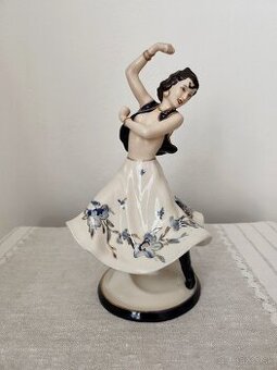 Royal dux veľká tanečnica porcelánová soška