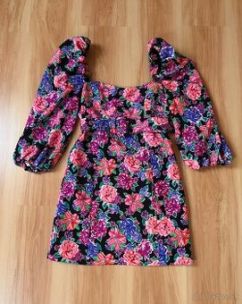 Kvetinové minišaty, Zara, XS