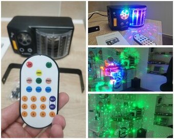 4v1 svetelny disko efekt na diaľkové ovládanie