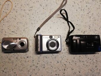 fotoaparáty Canon a Olympus